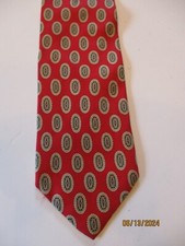 Jos A Bank Red Silk Neck Tie