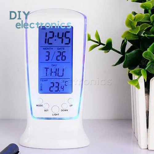 Music Alarm Lazy Electronic Alarm Clock Date Temperature 510 Alarm Clock US - Picture 4 of 7