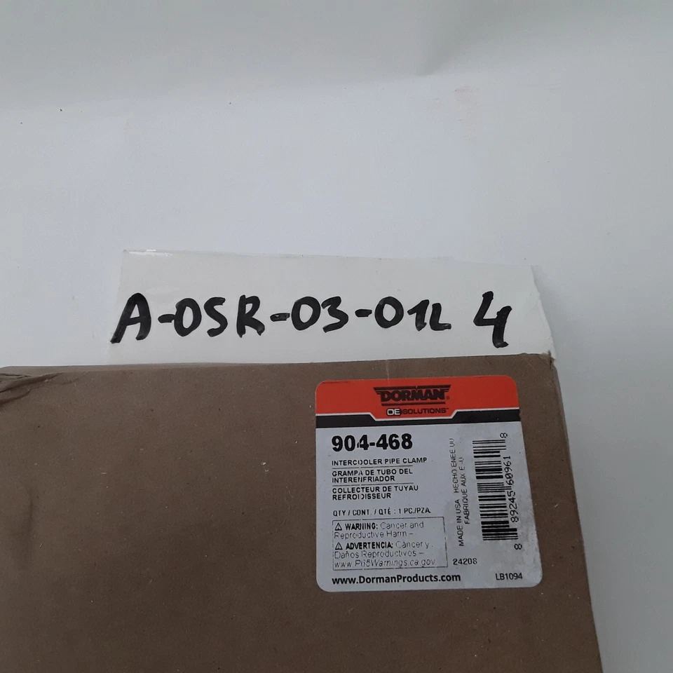 Abrazadera de manguera intercooler Dorman 904-468 para Ford F750 F650 Excursion (2003-2008) Foto 4 de 4
