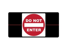 Do Not Enter Sign - Metal Sign