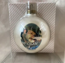 Vintage TIM McGRAW Glass Ornament SANTA'S ROCKSHOP 1996 LIMITED EDITION RARE