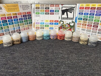 Citadel Colour Dry Paint Set Games Workshop Warhammer Farben 12 x 12ml Set #2