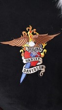 HARLEY DAVIDSON EAGLE SWORD THRU HEART LARGE BACK VEST JACKET PATCH