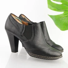 Sofft Women's Carleigh Boot Size 7.5 Block Heel Chelsea Shootie Black Leather