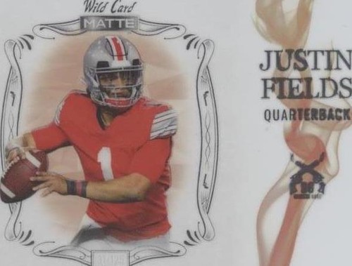 2021 Wild Card Matte Justin Fields Rookie Black #MBC-2 | eBay