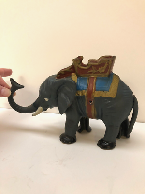 VINTAGE CAST IRON MECHANICAL ELEPHANT COIN BANK- TAIWAN | eBay