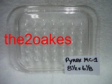 Pyrex MC-1-C Glass LID Corning Ware 8" Dish Casserole Bubble Dimple Dots