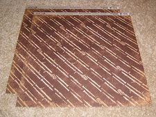 Moxxie 12x12 Scrapbook Double Sided Paper(2) ~ Musically Inclined Woodwinds