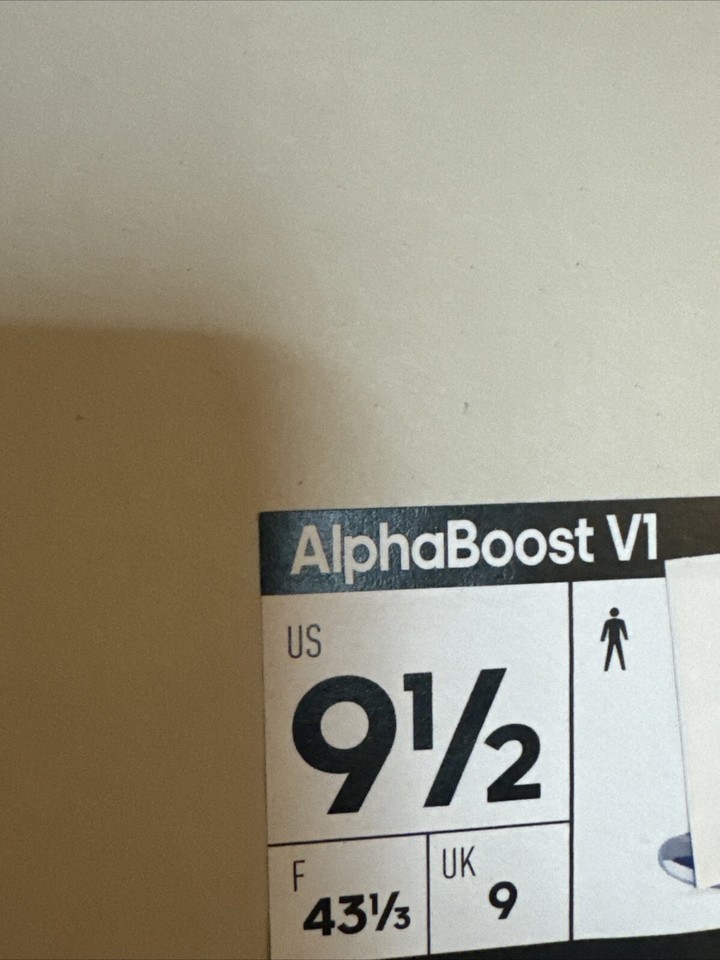 Adidas Alpha Boost Men's US 9.5 Blue Yellow White Retro Sport Life