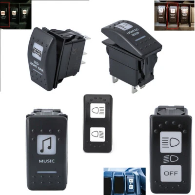 Switch Rocker Blue LED ON-OFF Light FOR CAN AM MAVERICK COMMANDER DEFENDERS