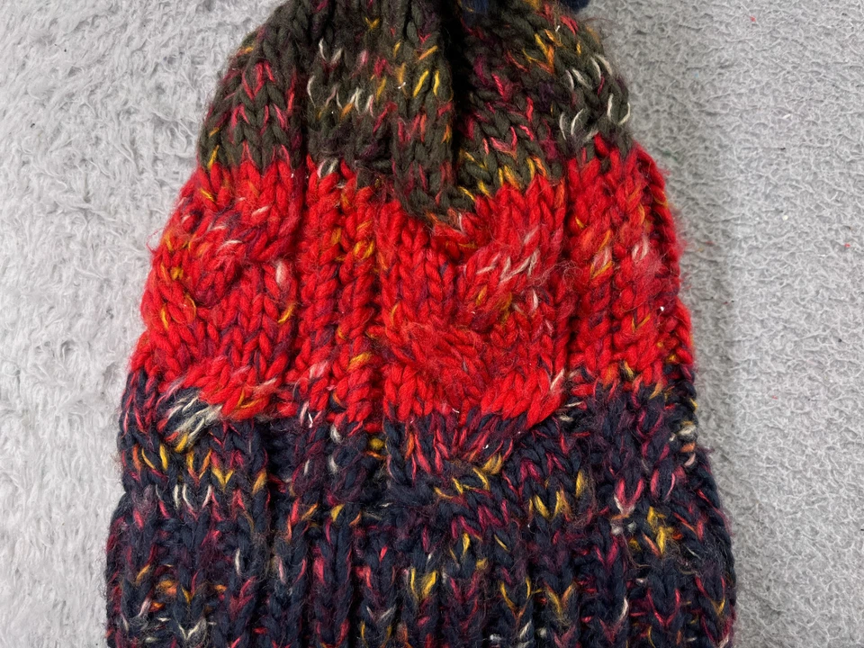 Scala Beanie Toque Mujer Talla Única Azul Rosa Multicolor Tejido Acrílico Esquí Pom Foto 2 de 4