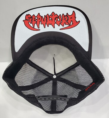 Metal Black Death Gothic Industrial Thrash Red S BottomTop Trucker Adjust