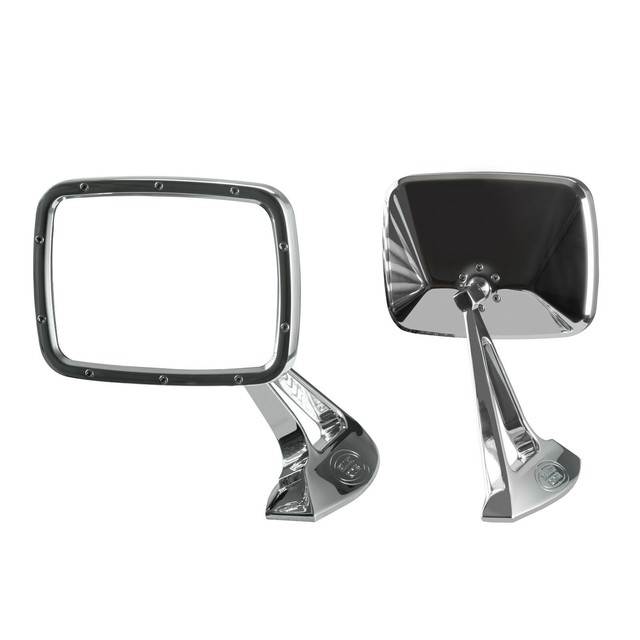 Billet C10 Sport Truck Mirrors by Billet Rides Polished (Pair) eBay