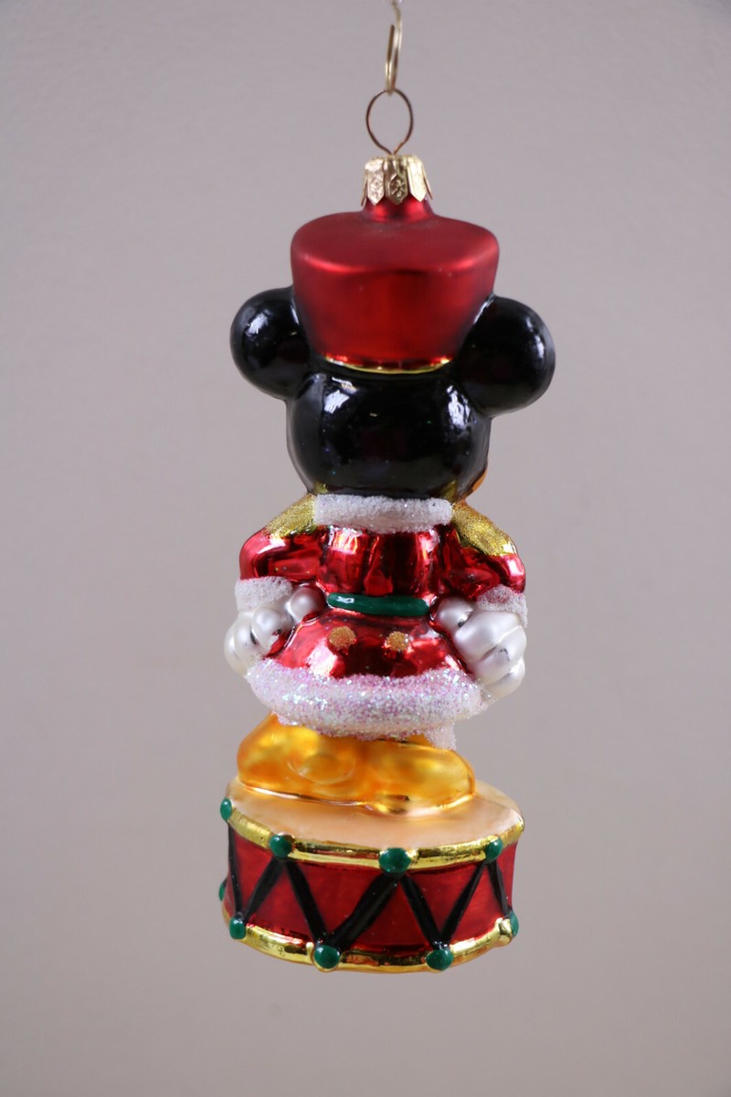 Christopher Radko Disney Minnie Mouse Toy Soldier Marionette Drum