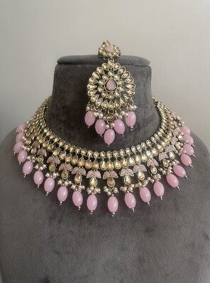 Imitation Pink Kundan Set Pink Jewellery Set Bollywood Jewellery
