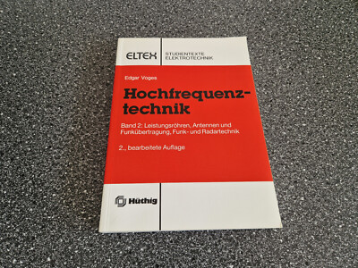 Edgar Voges Hochfrequenztechnik Teil 2   Eltex Studientexte Elektrotechnik   neu