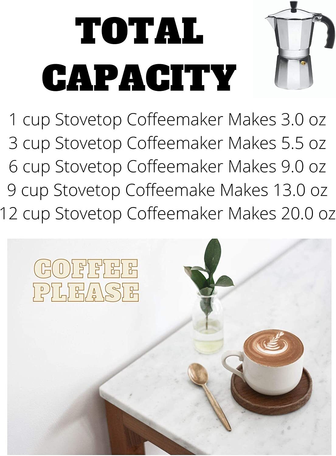 3 Cups Stove Pot Espresso Cuban Moka Coffee Maker Cafetera Cubana Italiana
