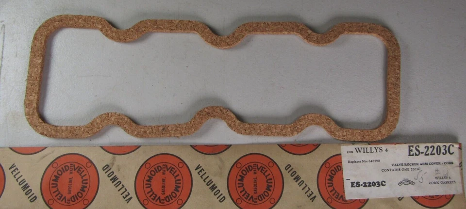 Junta de cubierta de válvula Willys Jeep viellumoide p/n 648798 ES-2203C NOS 1 unidad Foto 2 de 2