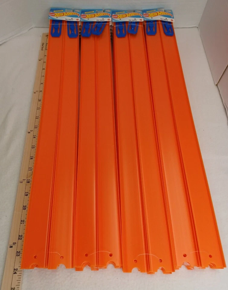Hot Wheels Track Builder 24” Pieces Orange Track 96' FT Connection - LOT OF 48 - Image 4 of 4