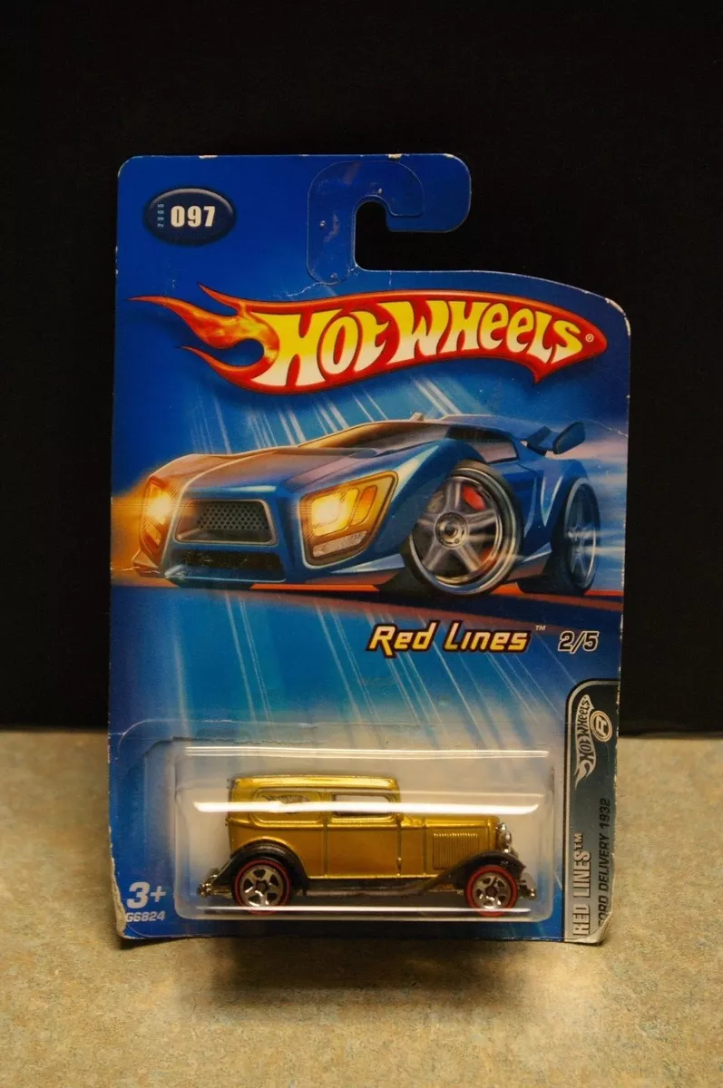 NEW 2005 HOT WHEELS RED LINES 1932 FORD DELIVERY DIECAST CAR