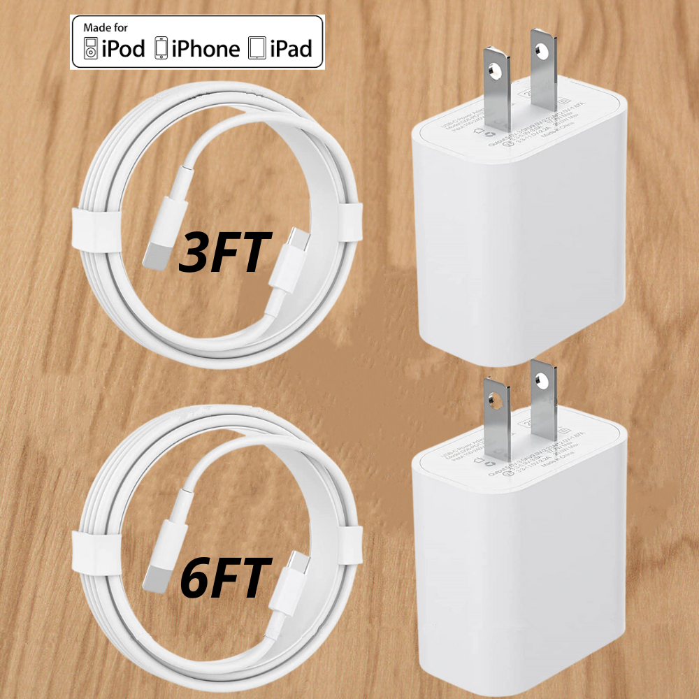 USB C Cable PD Fast Charger For iPhone 14 13 12 11 Pro XR 20W Power Adapter Cube-image