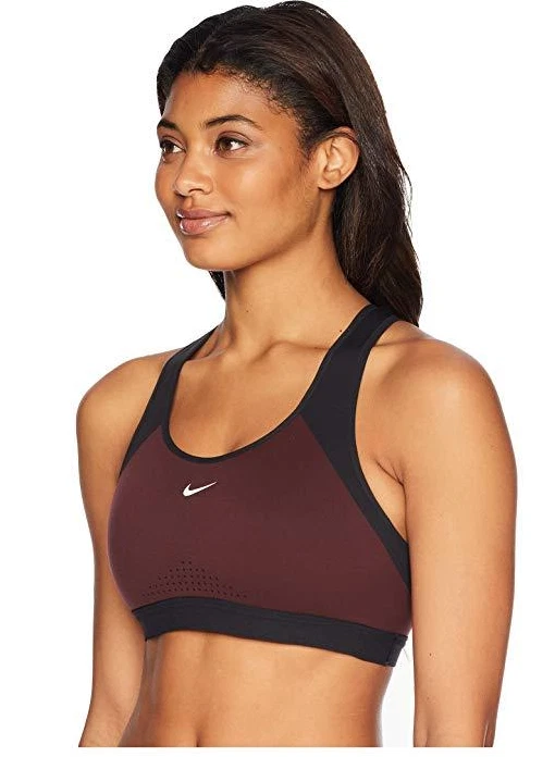 Nike Motion Adapt High-Support Compression Sports Bra Burgundy L44418 Size Small - Image 2 of 3