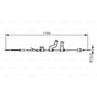 Bosch Handbremsseil Bremsseil Hinten Links Passend FüR Hyundai I30 Coupe