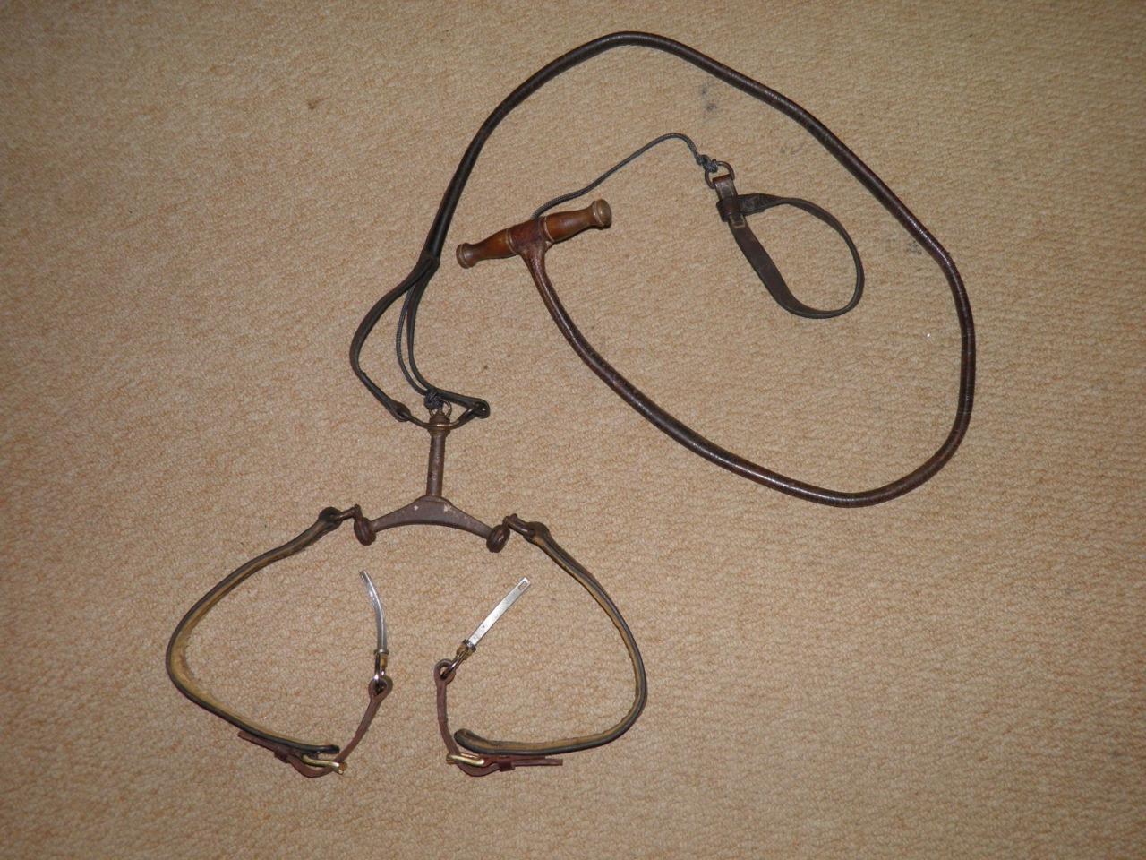 Antique Leather Double Quick Release Coursing Slip Lead Greyhound Whippet eBay