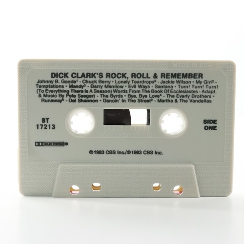 Dick Clark's Rock, Roll and Remember (Cassette Tape, 1983, CBS) BT 17213 TESTED - Picture 3 of 6