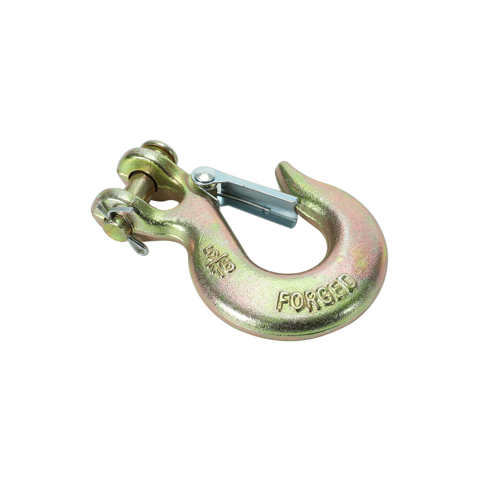 G70 5/16" Clevis Slip Hook Tow Chain Hook w/ Latch For Truck