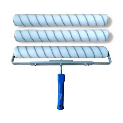 Profesius 50cm Bodenbeschichtungswalze 3xBodenrolle Nylon Großflächwalze + Bügel