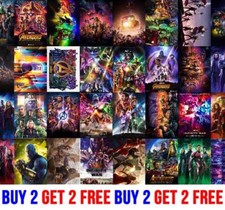 THE AVENGERS INFINITY WAR POSTER Hulk Iron Man Captain America Spider-man A4 A3