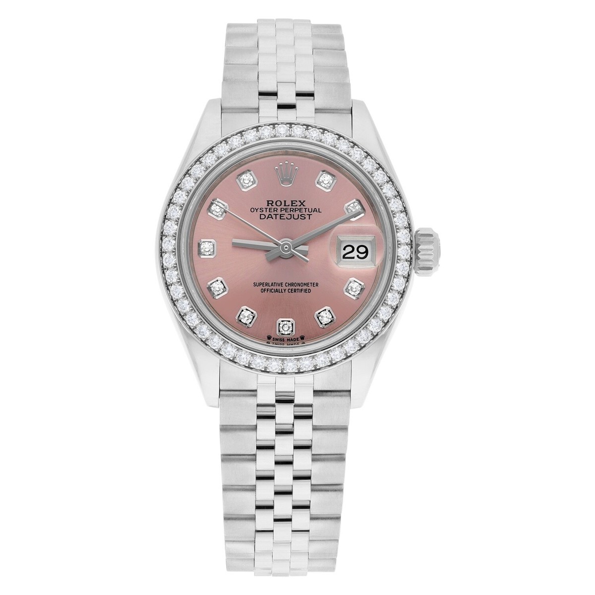 Roma Pink シルバー Rolex Lady-Datejust 28mm 279384RBR Pink Diamond Jubilee