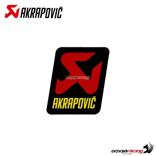 Akrapovic spare part exhaust heat resistant adhesive color stickers 90x95mm