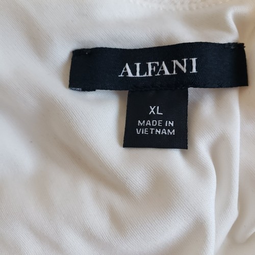 Alfani Milk White Sleeveless Knit Dress sz XL Lined - Picture 4 of 6