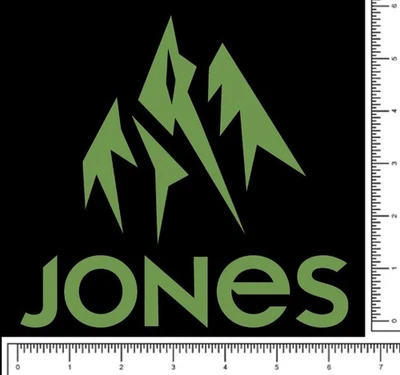 Jones Snowboards Mountains Die Cut Sticker Decal 6.15" x 5.9" Pick your color