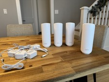 NETGEAR Orbi 370 Dual-Band WiFi 7 Mesh Network - Router  3 Extenders, 5 Gbps