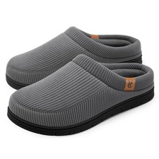 Men's Moccasin Slippers Comfy Soft Durable Slipon Indoor Memory Foam House Sh...