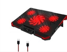 I-Star Laptop Cooling Pad with 2 USB Ports   Adjustable Height   LED Fans...