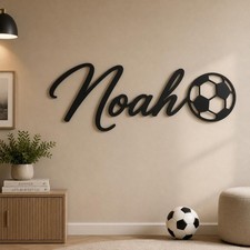 Personalized Name Metal Sign, Custom Kids Room Wall Art, Bedroom Name Plaque,