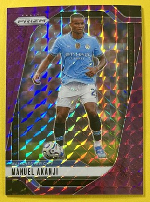 Manuel Akanji 2024-25 Panini Prizm Premier League PURPLE MOSAIC #18 /249