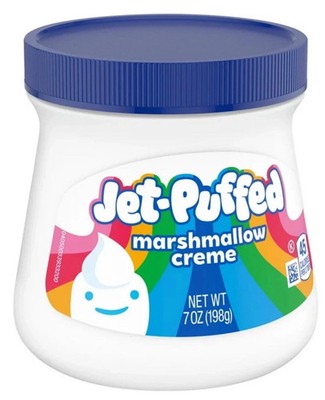 6x Kraft Jet-Puffed Marshmallow Creme Sweet Marshmallows Taste 7 oz Jar - 6 PACK
