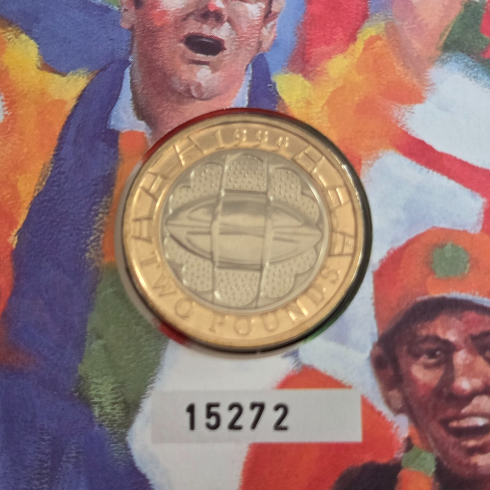 1999 Royal Mint Rugby World Cup Philatelic Numismatic Coin Cover #15272 ...