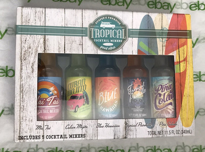 Surfer's Paradise Tropical Cocktail Mixers ~ Set of 5: Mai Tai, Pina Colada, etc