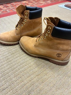 Timberland Boots Men s Size 11 M Premium 6-Inch Soft Toe Work Wheat Waterproof