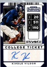 2020 Panini Contenders Draft Picks #224 Kindle Vildor