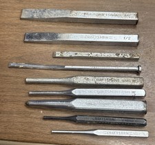 9 Pc Craftsman Punches And Chisel Usa Made
