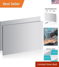 16" x 12" 11 Gauge Steel Sheets Metal Cold Rolled Steel Plate, 2 Pcs Weldable...