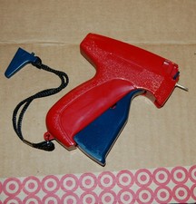2 Tagging Gun Red Blue For "Fine Garments Fabrics Tags Attach Labels H QUALITY
