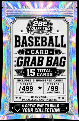 Baseball Card Grab Bag   15 Cards - 5 Guaranteed Numbered Cards - MLB Hot Pack